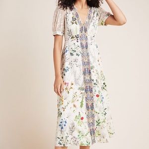 Anthropologie Floral Dress